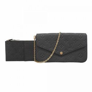 LOUIS VUITTON Black Monogram Pouch